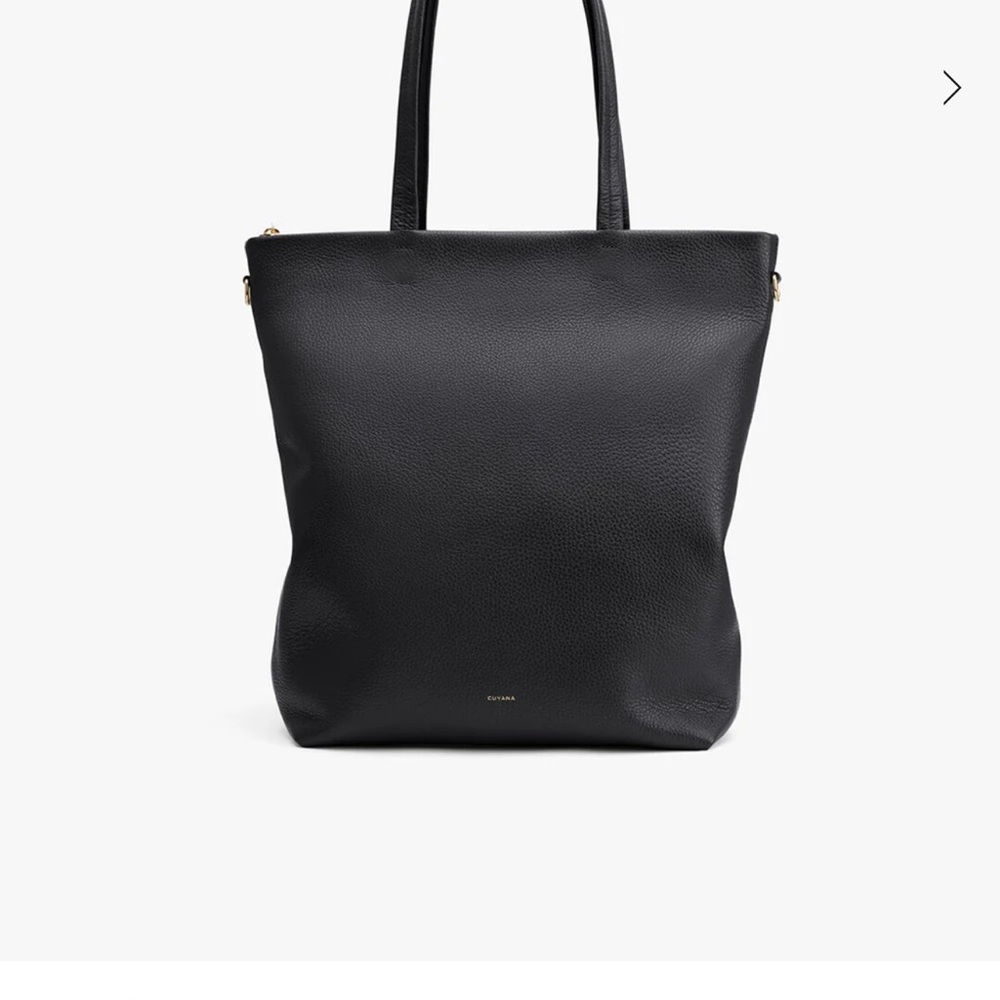 Cuyana Tall Easy Zipper Tote - Black
